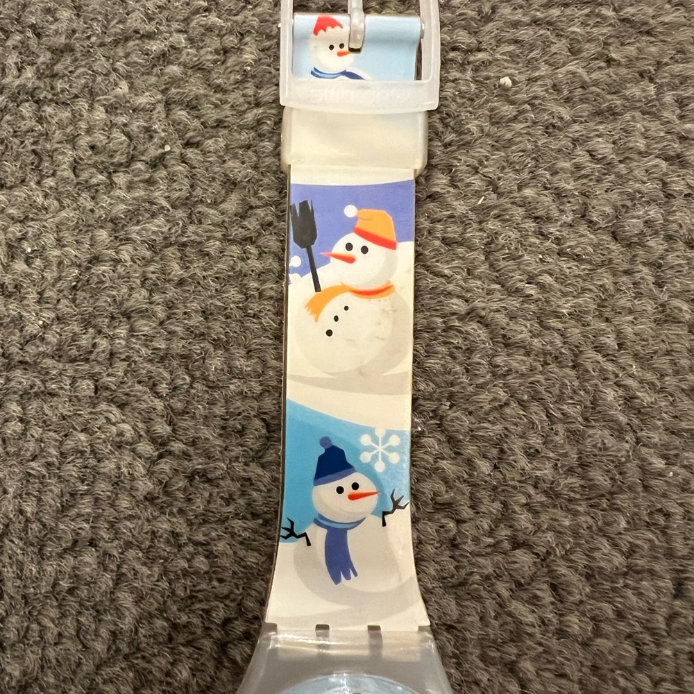 Swatch Watch “Flaky” Snowman 2003 GW138 Vintage Rare - Picture 3 of 9